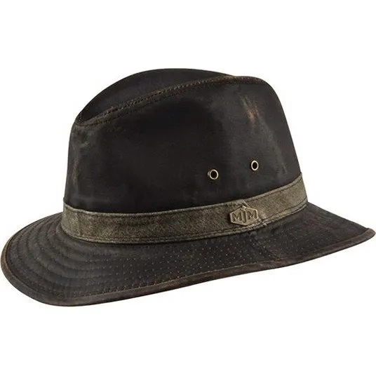 MJM Oakwood Antique Cotton Hat, Brun, XL