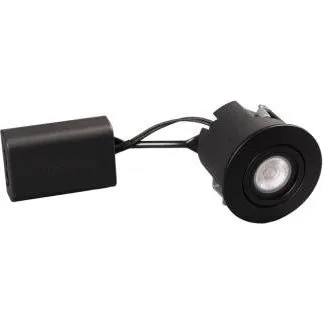 DIOSPOT OPTI rund sort + Diolux R4d-2 830 322lm