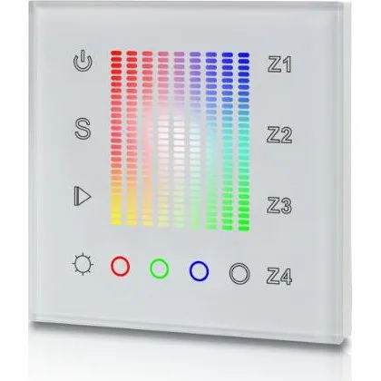 DIOFLEX PRO Vægpanel f/DIM+RGB(W) RF hvid