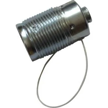 Metal snor-afbryderfatning E27 krom M10