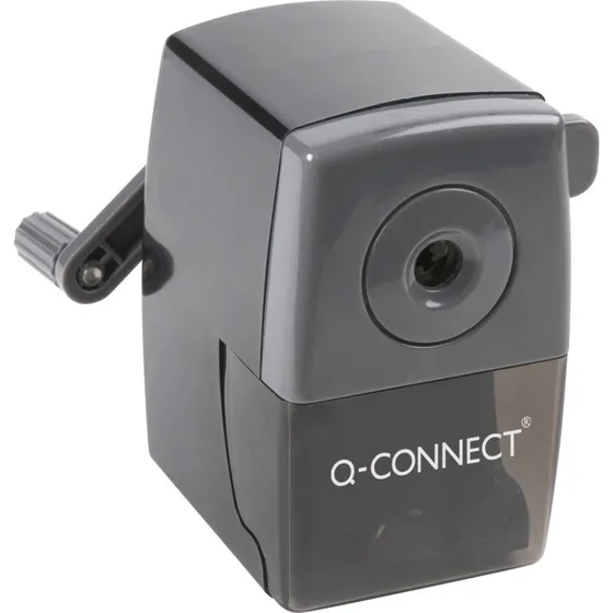 Q-connect KF02291 Manuel blyantspidser med autostop - Sort