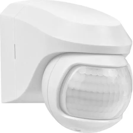 Bevægelsessensor Udendørs 200° 12m, Hvid, 230V