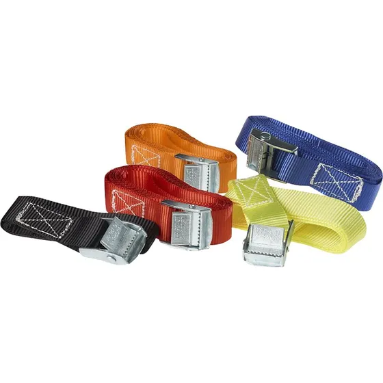 Staco Lastestrop Light Duty, sort, 1m x 25mm (EN 12195-2)