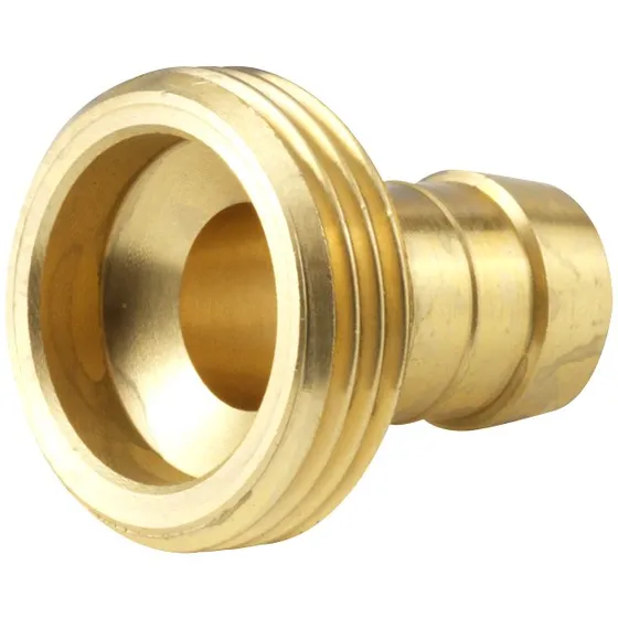 NiTo 1/2" slangestuds med 3/4" udv. gevind i messing