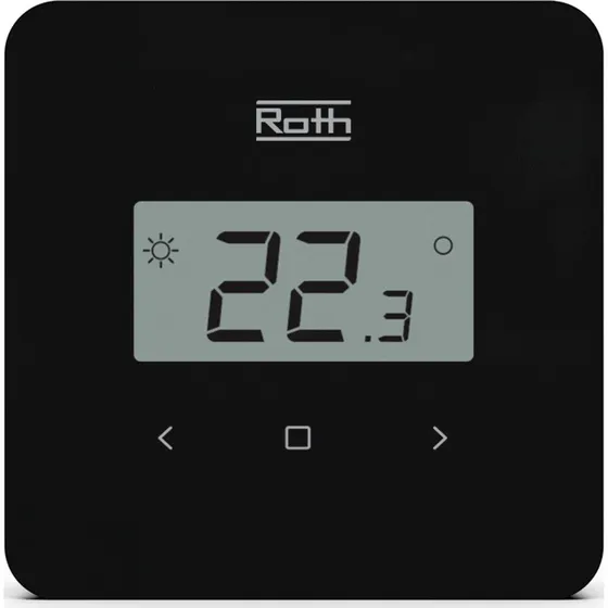 Roth Touchline SL Standard trådløs rumtermostat, sort