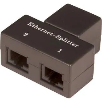Lan-com Ethernet Splitter 1 x RJ45 til 2 x RJ45