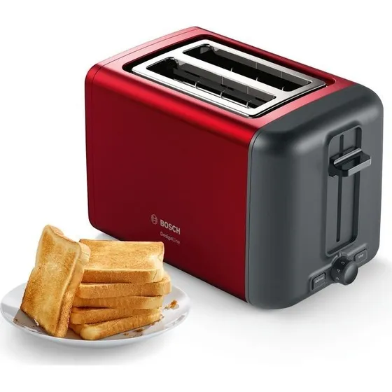 BOSCH Brødrister TAT3P424 – Rød, 2-skive