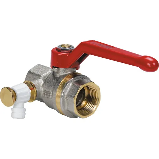 Aster Kuglehane 3/4'' muffe/muffe med aftap - 58 mm