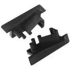 DIOFLEX endstykke DIAGONAL10 sort m/hul (2 stk.)