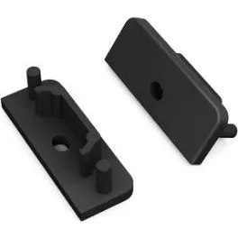DIOFLEX SURFACE14 gen2 endestykker med hul, sort (2 stk)