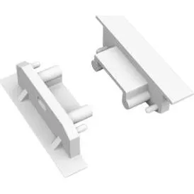 DIOFLEX GROOVE14 G2 SQ Endestykke med hul, hvid (2 stk)