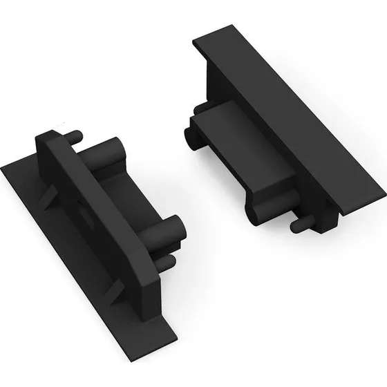 DIOFLEX GROOVE14 GEN2 SQ Endestykke med hul, sort