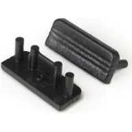 DIOFLEX SURFACE10 gen2 endestik, sort, 2 stk.