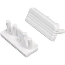 DIOFLEX SURFACE10 gen2 endestykker, hvid, 2 stk