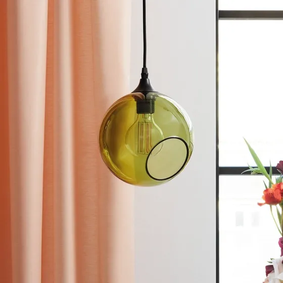 Design By Us Ballroom pendel, grøn, Ø 20 cm, glas