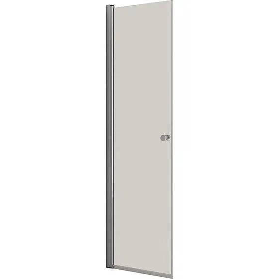 Dansani Match brusedør model A, 67-69cm, krom/klart glas