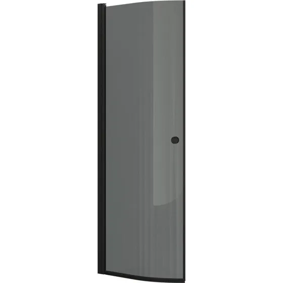 Dansani Match brusedør Model E, 72 cm, tonet glas, sort profil