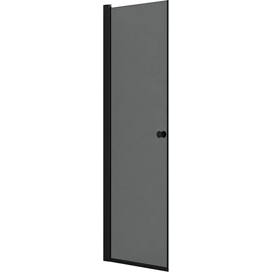Dansani Match brusedør Model A 200x67-69 cm Sort/Tonet glas