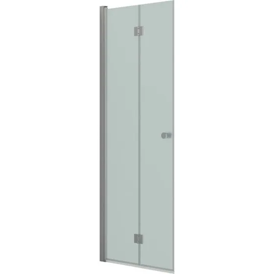 Dansani Match brusedør model B, 77 cm, frostet glas, satin profil
