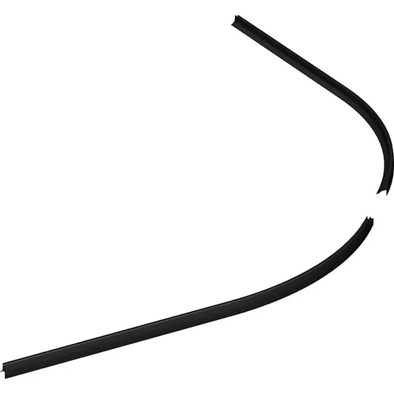 Dansani Match Drypliste til halvrund dør, 81,5 cm, sort, 2 stk.