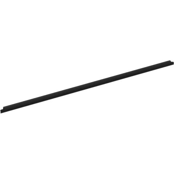 Dansani Match drypliste, lige dør, 18 mm, mat sort