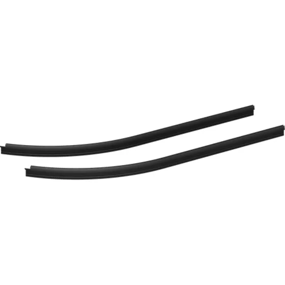 Dansani Match drypliste til halvrund dør, 28 mm, mat sort, 2 stk.