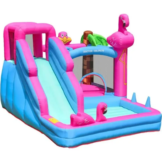 Doctor Dolphin Flamingo Hoppeborg inkl. 450W blæser - 72044