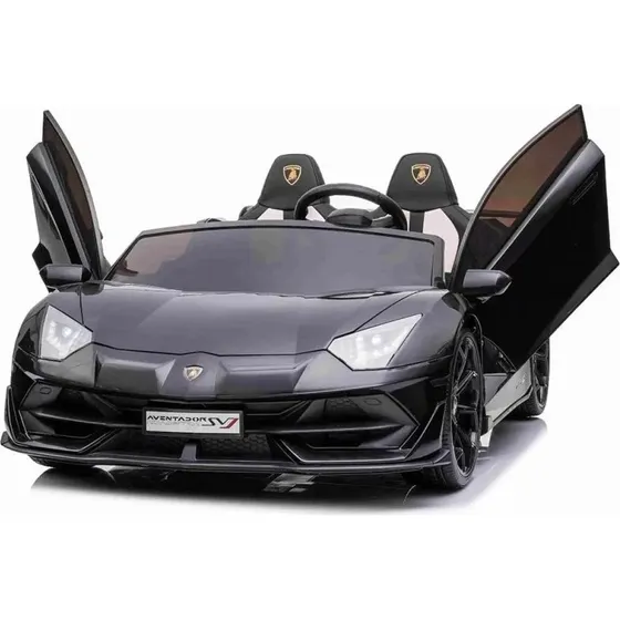 Lamborghini Aventador SVJ Elbil - Sort med Driftfunktion