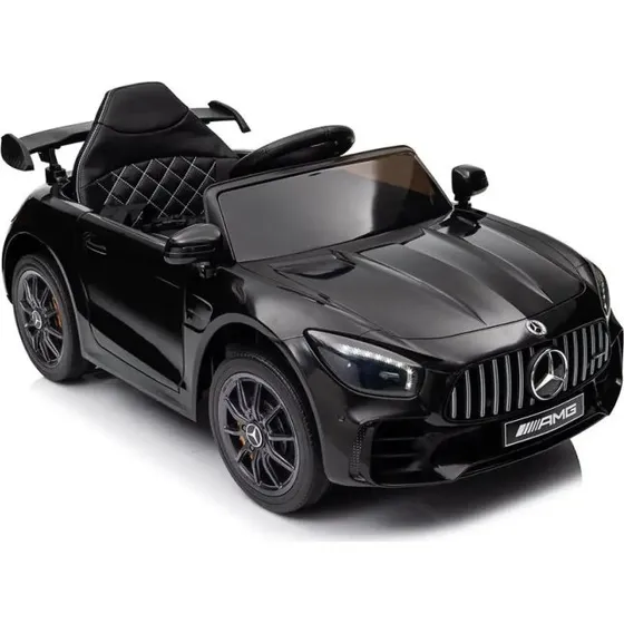 Mercedes AMG GTR Elbil - Sort med fjernbetjening og lædersæde