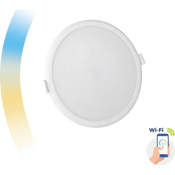 Algine 12W Smart LED Indbygningspanel Ø 162mm CCT