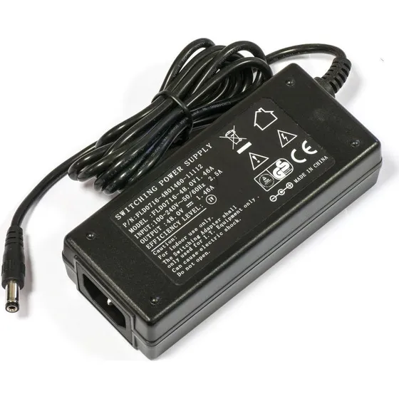 MikroTik 48POW Strømadapter - 48V, 1.46A, 70W - Sort