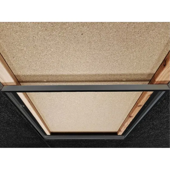 Planmonteret Troldtektramme 60x60 sort - Til LED panel