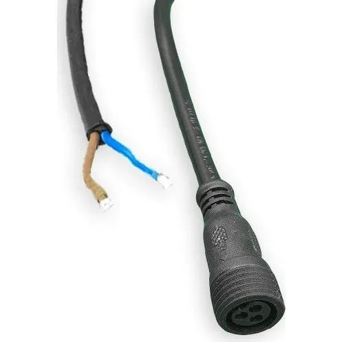 Akustilight startkabel - 50 cm, sort