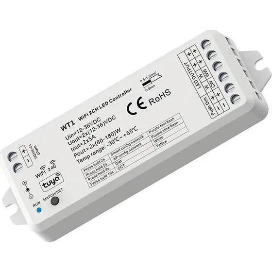 LEDlife rWave CCT Controller - Tuya Smart, 12V/24V (60W/120W)
