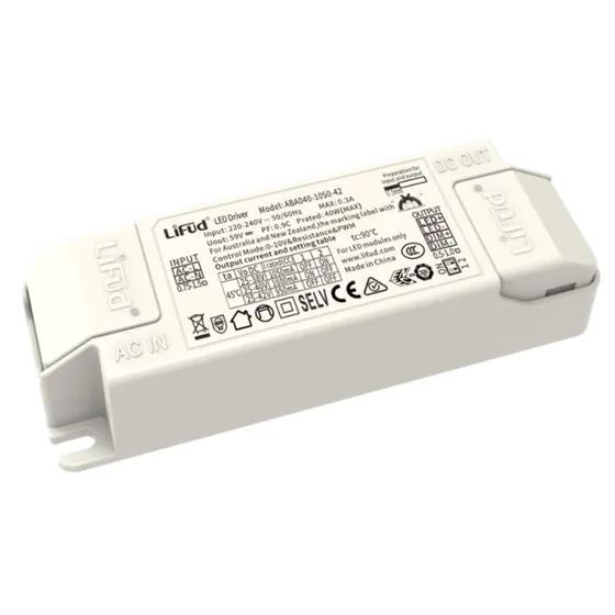 Lifud 40W 1-10V dæmpbar LED driver - Flicker-free
