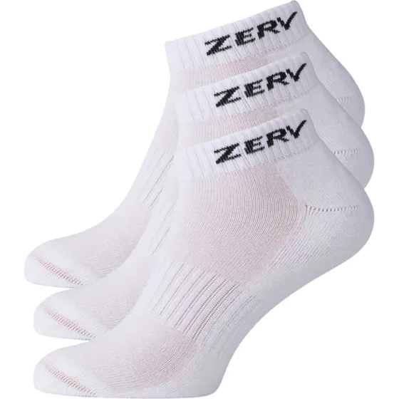 ZERV Performance Socks Short 3-pack - White