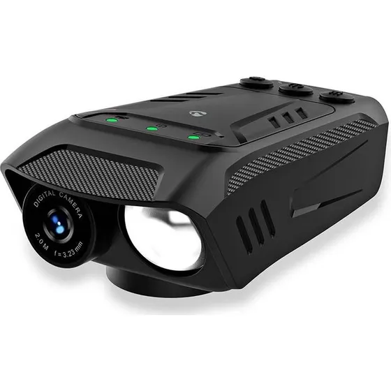 Nedis cykelkamera 1080p 2MP med 600 lm lys & horn – Sort