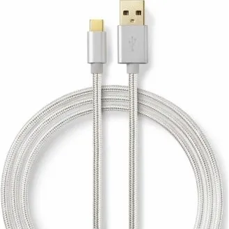 Nedis USB 2.0-kabel USB-A → USB-C 2,0 m 480 Mbps 15 W guld
