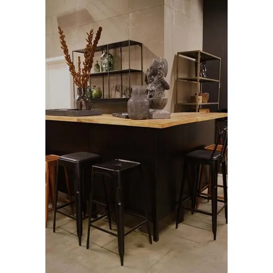 Trademark Living Copenhagen Barstol - Antiksort