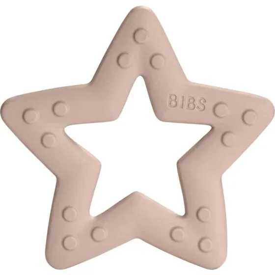 Bibs Baby Bitie Star Blush – blød bidering