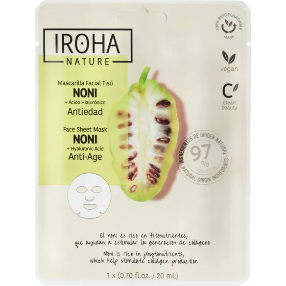 Iroha Nature Anti-Age Noni Face Sheet Mask