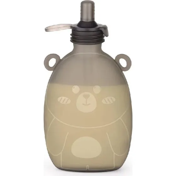 Haakaa Happii Bear Silikone Smoothiepose m. bærestrop 500 ml