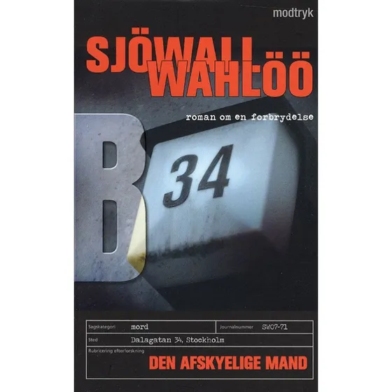 Den afskyelige mand - Sjöwall & Wahlöö (Bog)