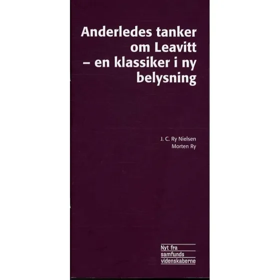 Anderledes tanker om Leavitt - Jens Carl Ry Nielsen & Morten Ry