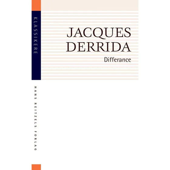 Differance - Jacques Derrida - Bog