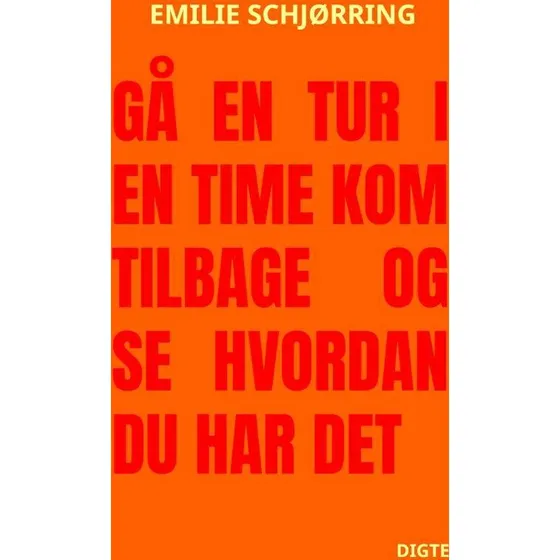 Gå en tur i en time kom tilbage og se hvordan du har det - Emilie Schjørring