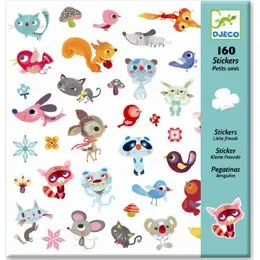 Djeco Klistermærker - Små venner (160 stk)