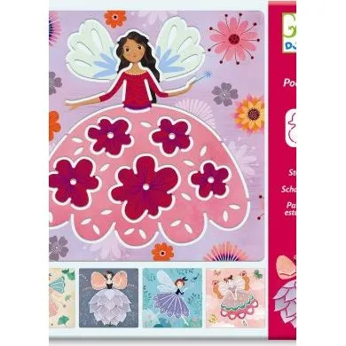 Djeco tegneskabeloner Feer, 5 stk. (22 x 23 cm)