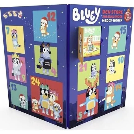 Gyldendal Bluey - Den store julekalender med 24 bøger