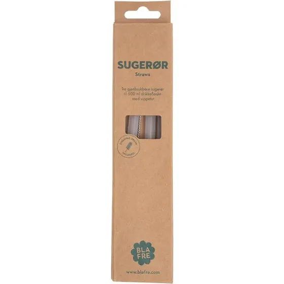 Blafre Sugerør til vippetud 500 ml, 3 stk inkl. børste